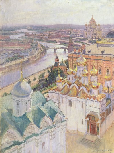 View of Moscow from the Bell Tower of Ivan the Great, 1896 by Nikolai Nikolaevich Gritsenko